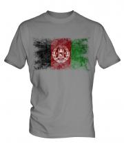 Afghanistan Distressed Flag Mens T-Shirt