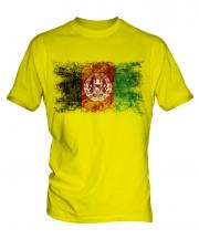 Afghanistan Distressed Flag Mens T-Shirt