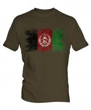 Afghanistan Distressed Flag Mens T-Shirt