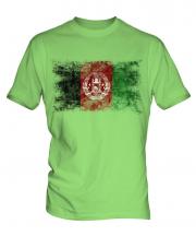 Afghanistan Distressed Flag Mens T-Shirt