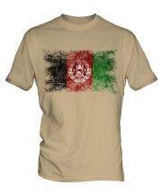 Afghanistan Distressed Flag Mens T-Shirt