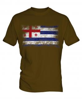 Ajaria Distressed Flag Mens T-Shirt