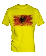 Albania Distressed Flag Mens T-Shirt