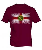 Alderney Distressed Flag Mens T-Shirt
