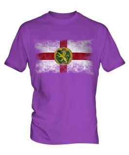 Alderney Distressed Flag Mens T-Shirt