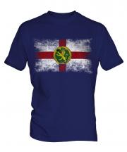 Alderney Distressed Flag Mens T-Shirt