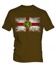 Alderney Distressed Flag Mens T-Shirt