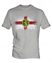 Alderney Distressed Flag Mens T-Shirt