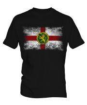 Alderney Distressed Flag Mens T-Shirt