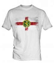 Alderney Distressed Flag Mens T-Shirt