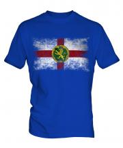 Alderney Distressed Flag Mens T-Shirt