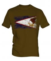 American Samoa Distressed Flag Mens T-Shirt