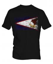 American Samoa Distressed Flag Mens T-Shirt
