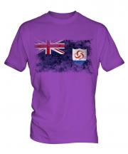 Anguilla Distressed Flag Mens T-Shirt