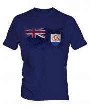 Anguilla Distressed Flag Mens T-Shirt
