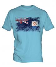 Anguilla Distressed Flag Mens T-Shirt