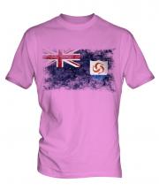 Anguilla Distressed Flag Mens T-Shirt