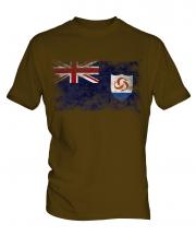 Anguilla Distressed Flag Mens T-Shirt
