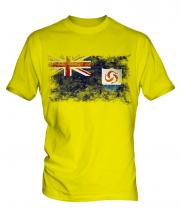 Anguilla Distressed Flag Mens T-Shirt