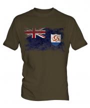 Anguilla Distressed Flag Mens T-Shirt
