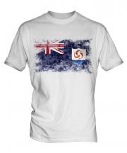 Anguilla Distressed Flag Mens T-Shirt