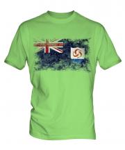 Anguilla Distressed Flag Mens T-Shirt