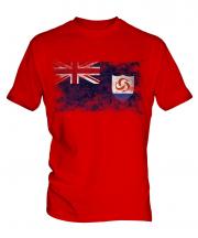 Anguilla Distressed Flag Mens T-Shirt