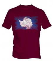 Antartica Distressed Flag Mens T-Shirt