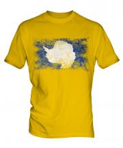 Antartica Distressed Flag Mens T-Shirt