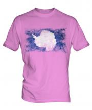 Antartica Distressed Flag Mens T-Shirt