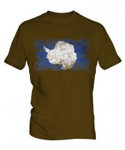 Antartica Distressed Flag Mens T-Shirt