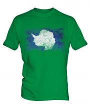 Antartica Distressed Flag Mens T-Shirt