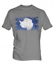 Antartica Distressed Flag Mens T-Shirt