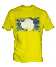 Antartica Distressed Flag Mens T-Shirt
