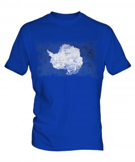 Antartica Distressed Flag Mens T-Shirt