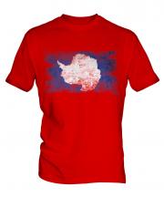 Antartica Distressed Flag Mens T-Shirt