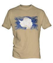 Antartica Distressed Flag Mens T-Shirt