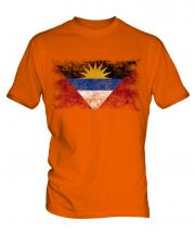 Antigua And Barbuda Distressed Flag Mens T-Shirt