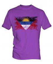 Antigua And Barbuda Distressed Flag Mens T-Shirt