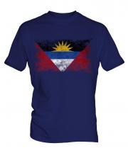 Antigua And Barbuda Distressed Flag Mens T-Shirt