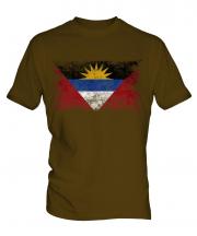 Antigua And Barbuda Distressed Flag Mens T-Shirt
