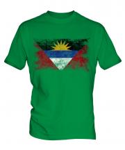Antigua And Barbuda Distressed Flag Mens T-Shirt