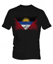 Antigua And Barbuda Distressed Flag Mens T-Shirt