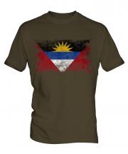 Antigua And Barbuda Distressed Flag Mens T-Shirt