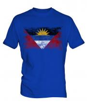 Antigua And Barbuda Distressed Flag Mens T-Shirt