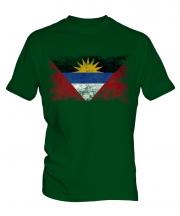 Antigua And Barbuda Distressed Flag Mens T-Shirt
