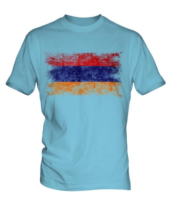 Armenia Distressed Flag Mens T-Shirt