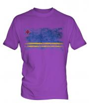 Aruba Distressed Flag Mens T-Shirt