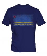 Aruba Distressed Flag Mens T-Shirt