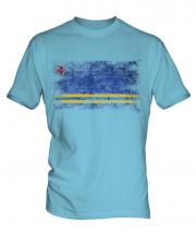 Aruba Distressed Flag Mens T-Shirt
